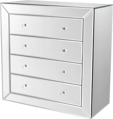 Produktbild von Casa Padrino Luxus Spiegelglas Kommode 100 x 47 x H. 100 cm - Hotel Möbel