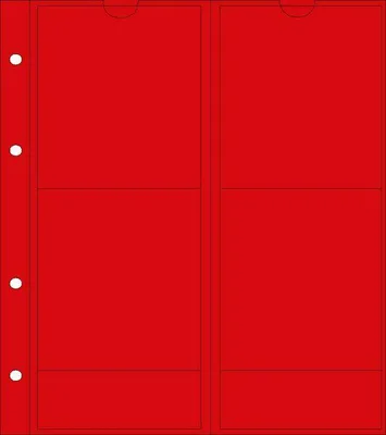 Produktbild von Prophila Collection 5 kleine Orden-Hüllen für je 4 Münzen und Medallien bis 72 mm Durchmesser rot