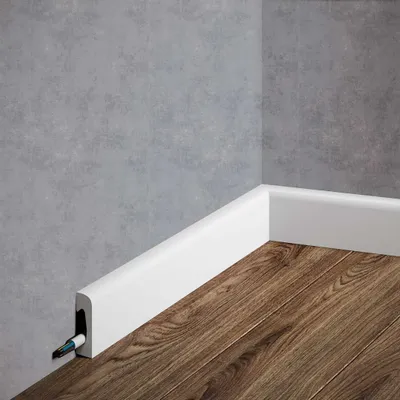 Produktbild von PROVISTON | Sockelleiste Polystyrol | 15 x 49 x 2000 mm | Weiß | Kunststoff