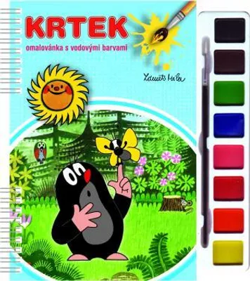 Produktbild von Malbuch mit Farben und einem Pinsel Maulwurf