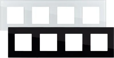 Produktbild von Glasrahmen 4 Module Modern Schwarz