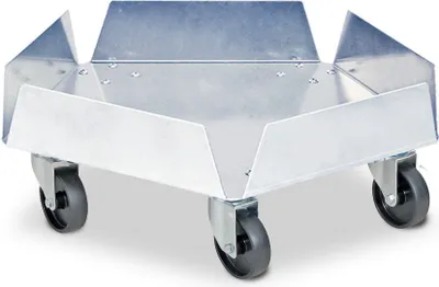 Produktbild von Transportroller für Kunststofftonnen bis 100 Liter, Edelstahl, Tragkraft 250 kg