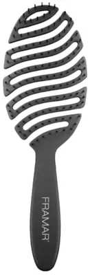 Produktbild von FRAMAR Schwarz Entwirrbürste Lange Haare - Haarbürste Ohne Ziepen, Haarbürsten, Detangler Bürste, Tunnelventbürste, Curly Hair Brush, Bürste Haare, Skelettbürste, Haarbürste Damen, Entwirrungsbürste –