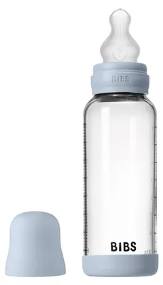 Productafbeelding van Bibs glazen babyfles, rond, 240 ml