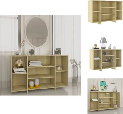 Produktbild von vidaXL Sideboard Sonoma-Eiche 120x30x75 cm Holzwerkstoff -  Sideboards