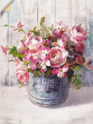 Produktbild von ARTland Wandbild, selbstklebend Gartenblumen I Größe: 30x40 cm