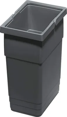 Produktbild von Ninka eins2vier Abfallsammler Höhe: 275 mm Volumen: 6 Liter 210 x 140 mm dunkelgrau Komposteimer Recycling-Mülleimer von SOTECH