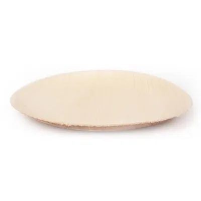 Produktbild von Einweg-Teller Palmblatt rund DM 20x2cm VE=25 Stück natur