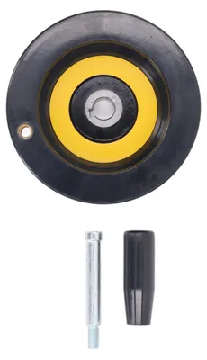 Zdjęcie produktu dla Koło ręczne do piły tarczowej, średnica wewnętrzna 14 mm, średnica zewnętrzna 125 mm, z obrotową rączką, przeznaczone do tokarek, frezarek i szlifierek