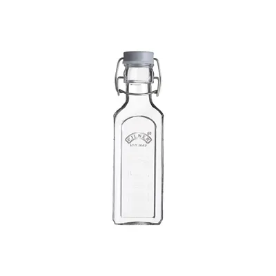Produktbild von Kilner New Clip Top Bottle 0.3 Lt, Flasche, 0,3 l, Transparent, Glas, Quadratisch, Abziehbarer Deckel