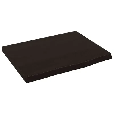 Produktbild von vidaXL Wandregal Dunkelbraun 40x30x2 cm Massivholz Eiche Behandelt