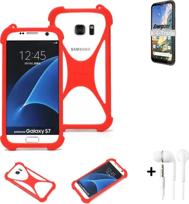 Produktbild von Handy-hülle + Kopfhörer kompatibel mit Energizer Hard Case H620S Schutz-hülle Bumper Silikon Schutz Hülle Cover Case Silikoncase Silikonbumper TPU