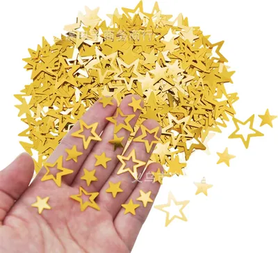Produktbild von Konfetti Deko Goldstern,15g Tischdeko Geburtstag Frauen Männer, Streudeko Geburtstag Goldstern,Tischdeko Geburtstag Hochzeit,Glitzersterne Konfetti