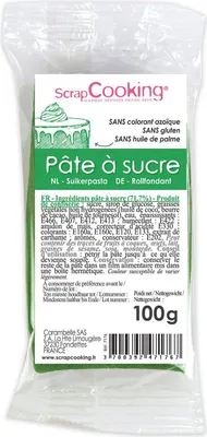 Produktbild von Zuckerteig - Dunkelgrün 100 g