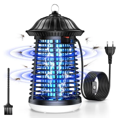 Productafbeelding van Elektrische Insectenverdelger - 4200V Muggenlamp met LED-verlichting - IPX4
