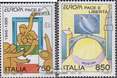 Produktbild von Briefmarken Italien 1995 Mi 2383-2384 (kompl.Ausg.) postfrisch Europa - Frieden & Freiheit