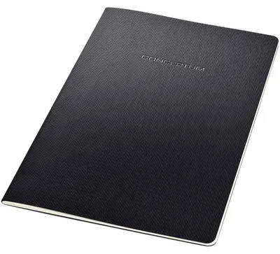 Produktbild von SIGEL CO865 Notizheft Conceptum, Softcover, ca. A6, liniert, schwarz, 64 S.