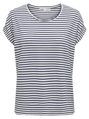 Produktbild von ONLY Gestreiftes T-Shirt mit Rundhalsausschnitt Größe: S