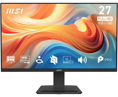 Produktbild von MSI Pro MP273DE E14A, 68,6 cm (27"), 1920 x 1080 Pixel, Full HD, LCD, 4 ms, Schwarz