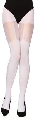 Image de Collants Merry Style pour femmes MS 260 40 DEN (blanc, M) .