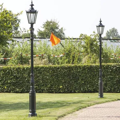 Immagine prodotto di Casa Padrino lanterna da giardino barocca verde h. 315 cm - Illuminazione barocca per esterni