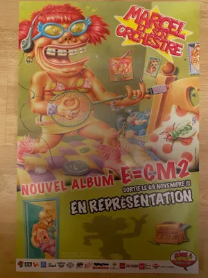 Productafbeelding van Marcel en zijn Orkest - Nieuw Album E=MC2 - Affiche/Poster - 40x60 cm