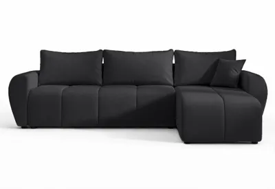 Produktbild von AX LIVING Eckcouch mit Schlaffunktion Malatya L Mini Schlafsofa Schwarz R