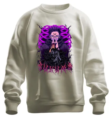 Produktbild von Sukuna Itadori Jujutsu Kaisen Anime Fluchkönig Otaku Sweatshirt Pullover, Natur, XL