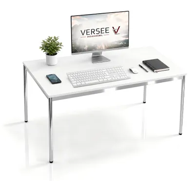 Produktbild von Schreibtisch / Konferenztisch VERSEE VST1 120x70 cm Weiß – höhenverstellbar, stabil