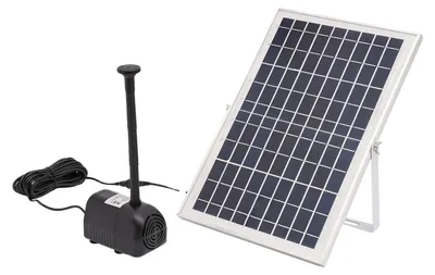 Produktbild von Solarwasserpumpe, einstellbare Durchflussrate, umweltfreundlich, schwarz
