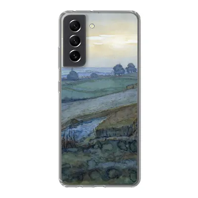 Produktbild von MuchoWow® Handyhülle Schutzhülle Hülle für Samsung Galaxy S21 FE Landschaft bei Arnheim - Piet Mondrian Silikon Softcase Handy Hülle - Mobiltelefonhülle