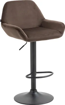 Produktbild von Barhocker HLO-CP8 Samt schwarz  braun