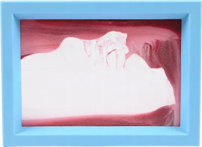 Produktbild von 3D Sandbild Rechteckig - Bewegliche Sandlandschaft 19,5x14cm - Moderne Deko & Stressabbau