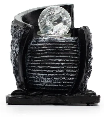 Produktbild von Dekorative Tischbrunnen – 15x13x20 cm – Wasserbehälter mit Glasball