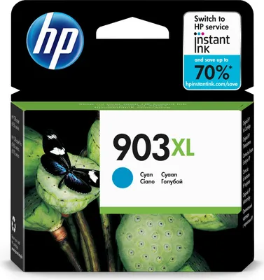 Immagine prodotto di HP 903XL T6M03AE 301 High Yield Cyan Original Ink Cartridge Cartuccia d'Inchiostro 1 pz Resa Elevata XL