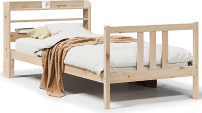Produktbild von Bettgestell mit Kopfteil ohne Matratze 90x190 cm