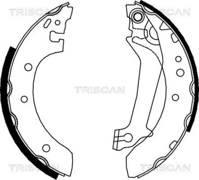 Produktbild von TRISCAN Bremsbackensatz Hinten 8100 16587