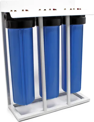 Produktbild von Naturewater NW-BRL03-LS3 třístupňový vodní filtr, 5 µ, 32,89 mm (1"), Ø113 mm PP vložka, nástěnný držák filtru, filtrační klíč, sedimentační filtr blok aktivního uhlí granulát aktivního uhlí