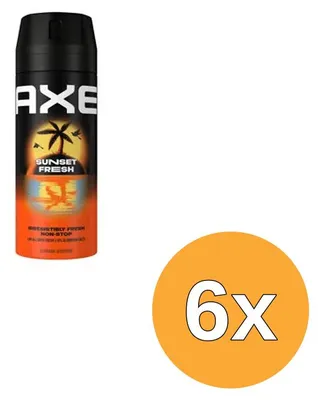 Productafbeelding van 6x Axe Deodorantspray – Sunset Fresh, 150 ml