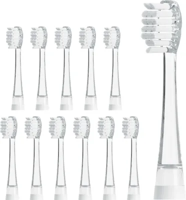 Obrázok produktu pre AILORIA BUBBLE BRUSH - Náhradné hlavice kefiek sada 12 kusov TRANSPARENT