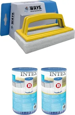 Produktbild von Intex - Filter Typ B - 2 Stück - Passend für Filterpumpe 28634GS & WAYS Scheuerbürste