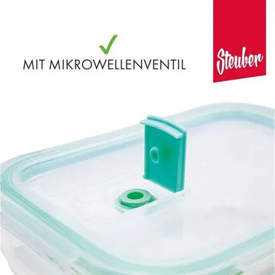 Image de Récipient en verre rectangulaire de 370 ml, résistant à la chaleur