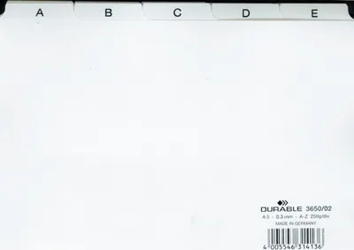 Produktbild von Efalock Register A-Z