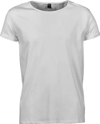 Produktbild von Tee Jays 5062 | Herren Roll-Up Tee / 100 % ringgesponnene gekämmte Baumwolle - Farbe: White - Größe: M