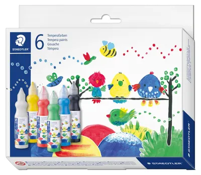 Produktbild von Staedtler Temperafarbe 6St Faltschachtel