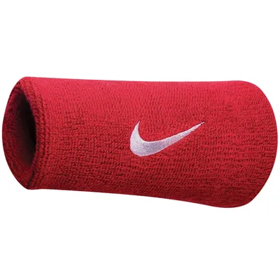 Zdjęcie produktu dla Opaski dresowe Nike Swoosh Doublewide 601 czerwony/biały