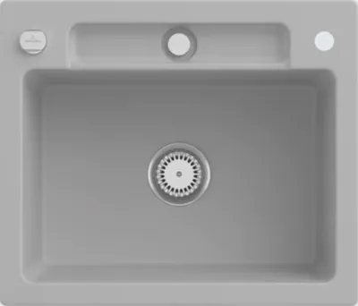 Produktbild von Villeroy & Boch Keramikspüle 334602SM, Siluet 60 S Einbauspüle - inkl.