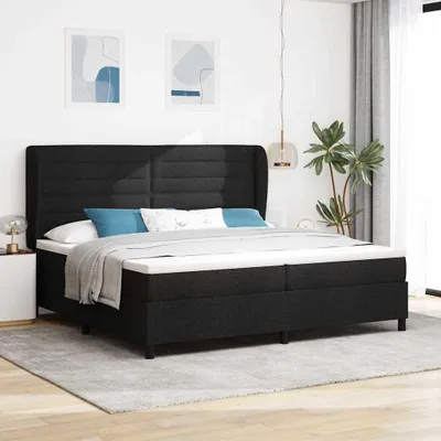Produktbild von Maison Exclusive - Boxspringbett mit Matratze Schwarz 200 x 200 cm Stoff