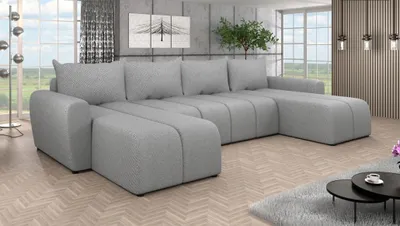 Obrázek produktu pro Elegantní sedací souprava do U AMANDA 1 - šedá