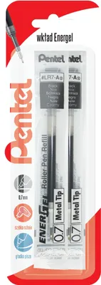 Produktbild von Pentel Wkład do piór kulkowych z serii EnerGel LR7 - czarny x 2